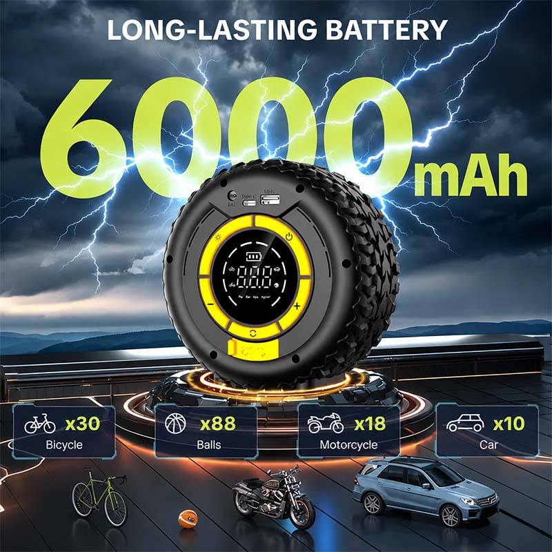 Sakerplus® Portable Tire Inflator Jump Starter