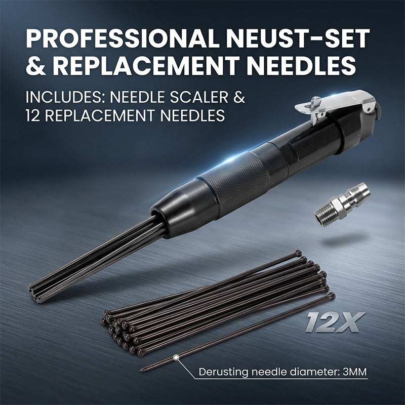 Sakerplus® Compact Pneumatic Needle Scaler Tool